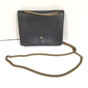 Madewell Black Mini Bag with Gold Chain